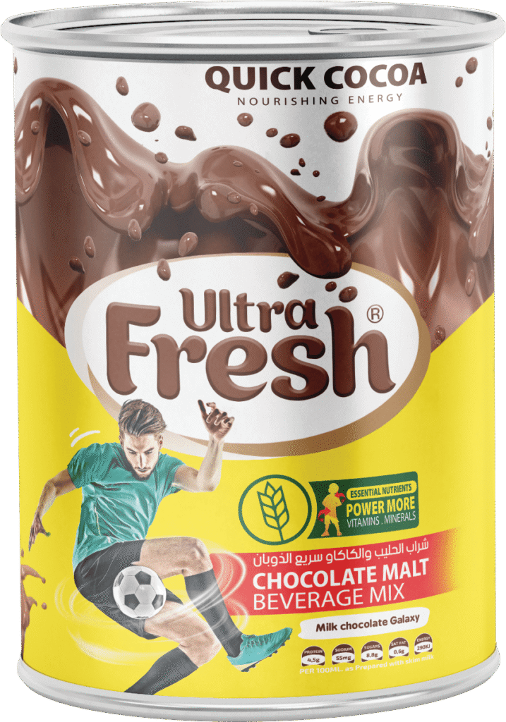 شراب الحليب والكاكاو سريع الذوبان علبة