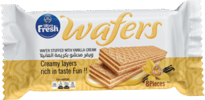 ويفر محشو بكريمة الفانيلا