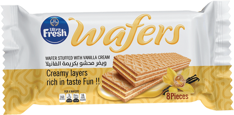 ويفر محشو بكريمة الفانيلا