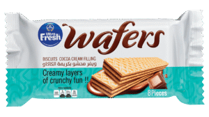 ويفر محشو بكريمة الكاكاو