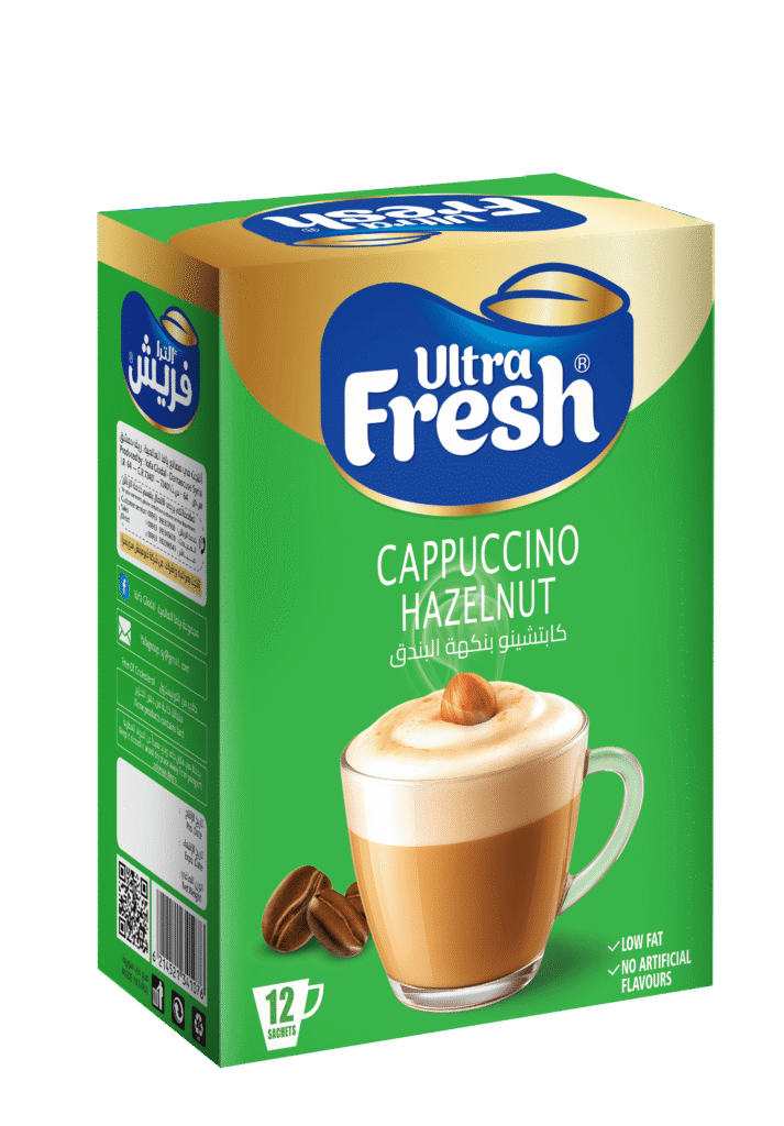 كابتشينو بنكهة البندق علبة